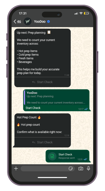 YooDoo WhatsApp chat preview 2
