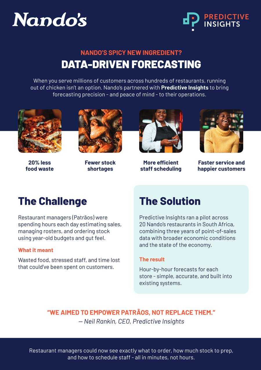 Cover of the Nando's case study